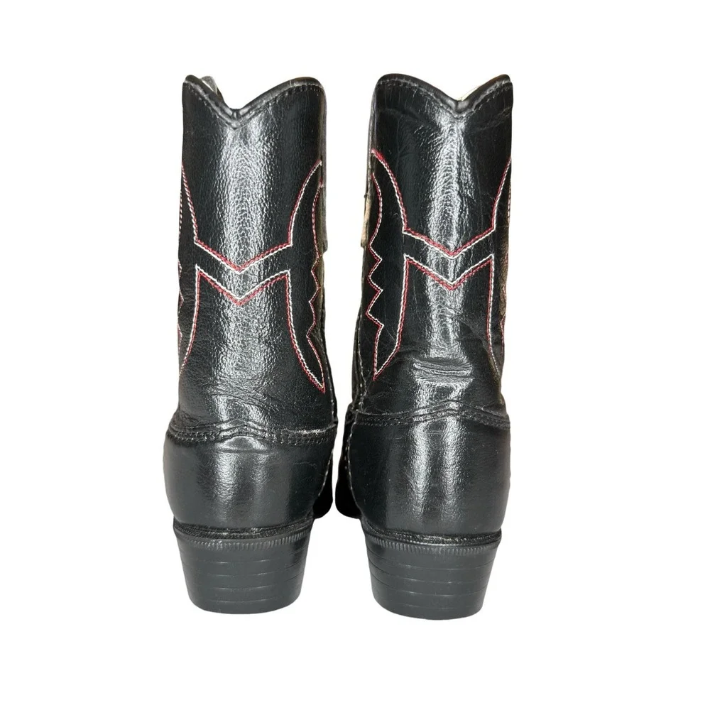 Old West Youth Western Cowboy Boots Leather Upper‎ Boys BSY1822 Brown Size US 6D